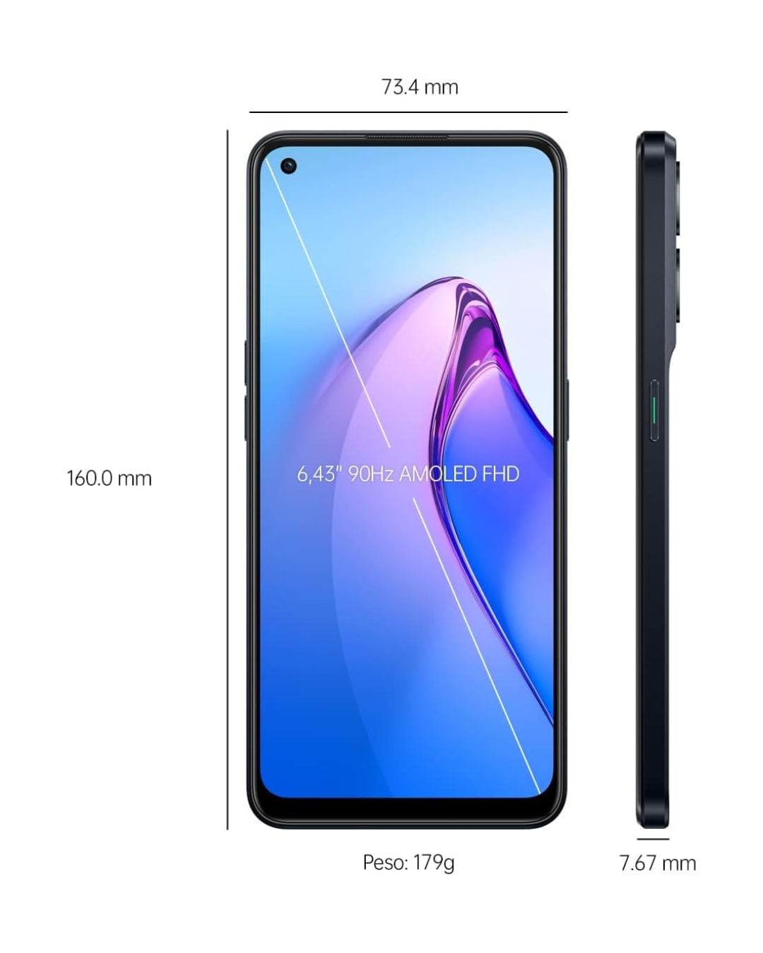 OPPO Reno 8 128GB Negro - Grado A